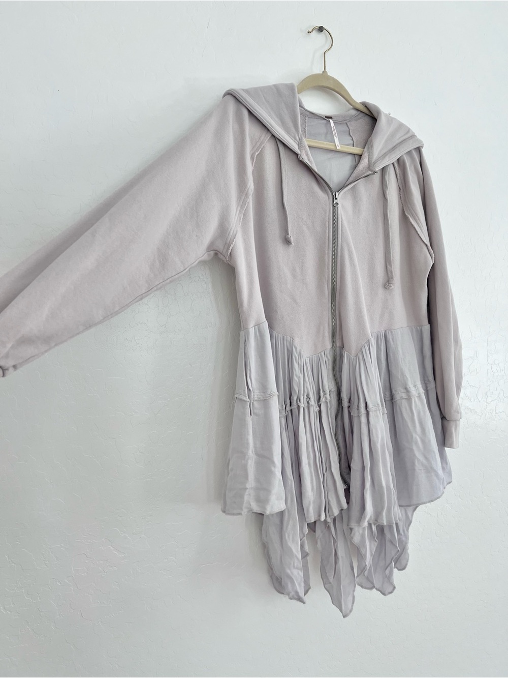 Free People Moon Dust Ethereal Lavender Cardigan Hoodie - Picture 8 of 10